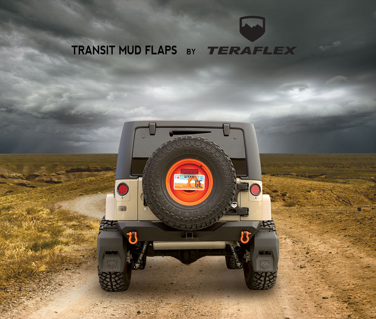 TeraFlex Transit mud flap kit for Jeep Wrangler JK 2007-2018