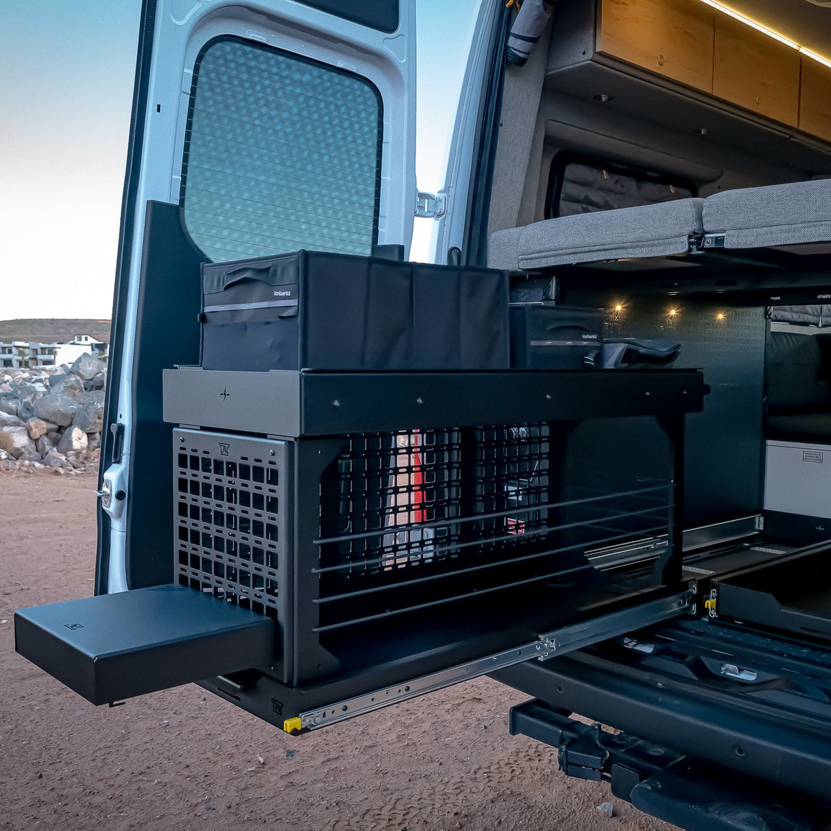 CTS Pro 48x19 slide in a Storyteller with bungees and accessories
