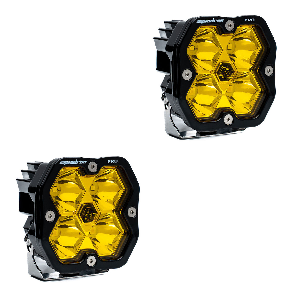 Baja Designs Squadron 2.0 Pro Black LED Auxiliary Light Pod Pair (No Harness)