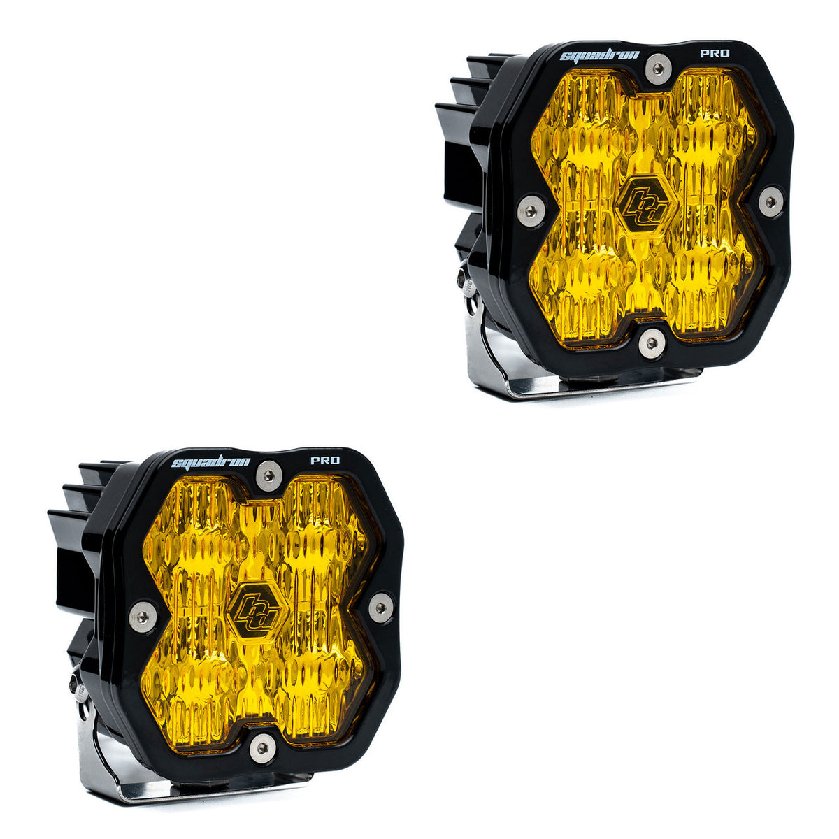 Baja Designs Squadron 2.0 Pro Black LED Auxiliary Light Pod Pair (No Harness)