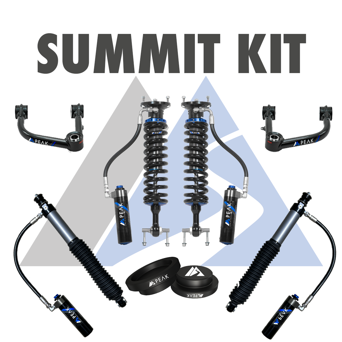 Peak Suspension 2.5" DSC Coilover Summit Kit 25+ Toyota 4Runner/Land Cruiser 250 for 2025+ Toyota 4Runner / Toyota Land Cruiser