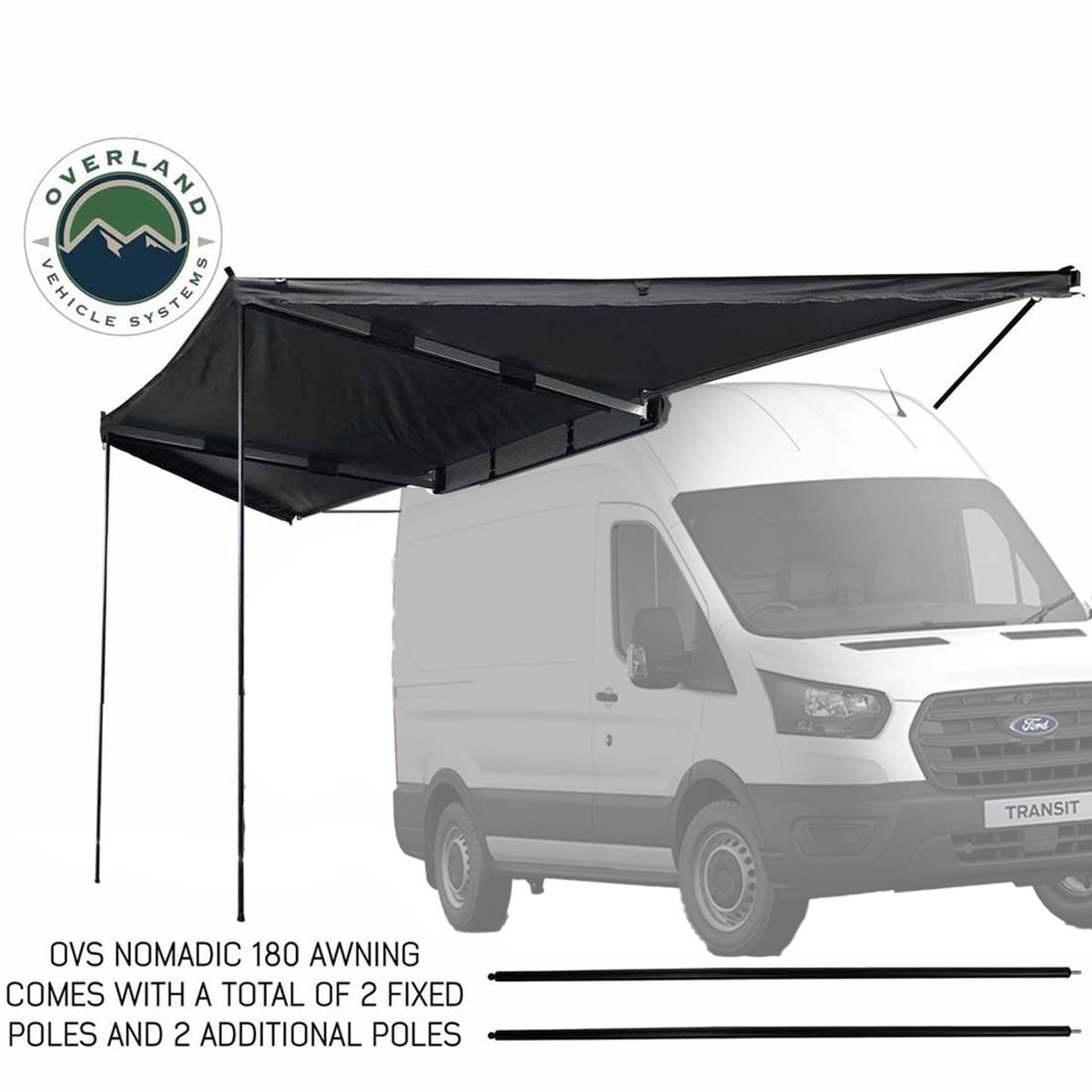 Overland Vehicle Systems HD Nomadic 180 awning for mid-high roof vans - view 3