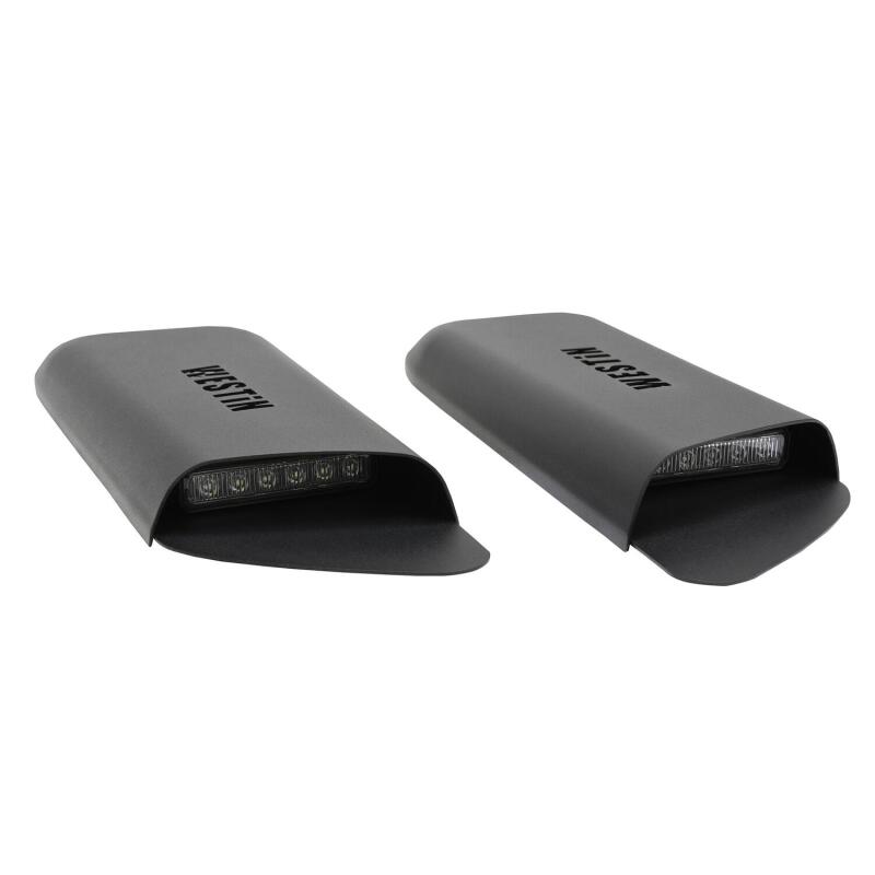 Westin LED Hood Scoops, Textured Black, fits Jeep Wrangler