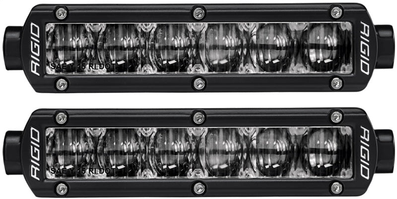 RIGID SR-Series SAE 6 in. White Fog Lights, Pair