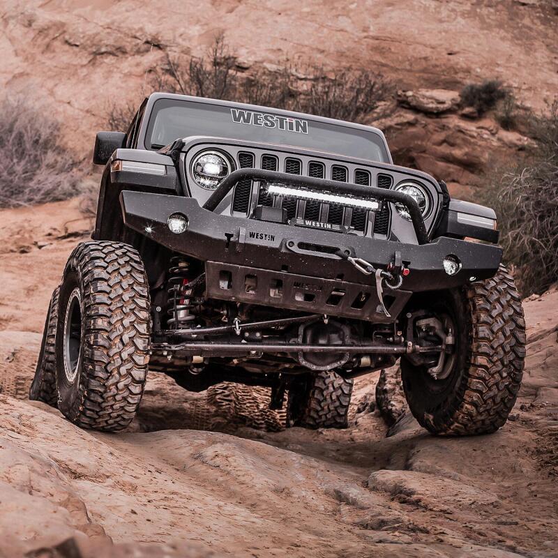 Westin WJ2 Full Width Front Bumper with Bull Bar, fits Jeep Wrangler