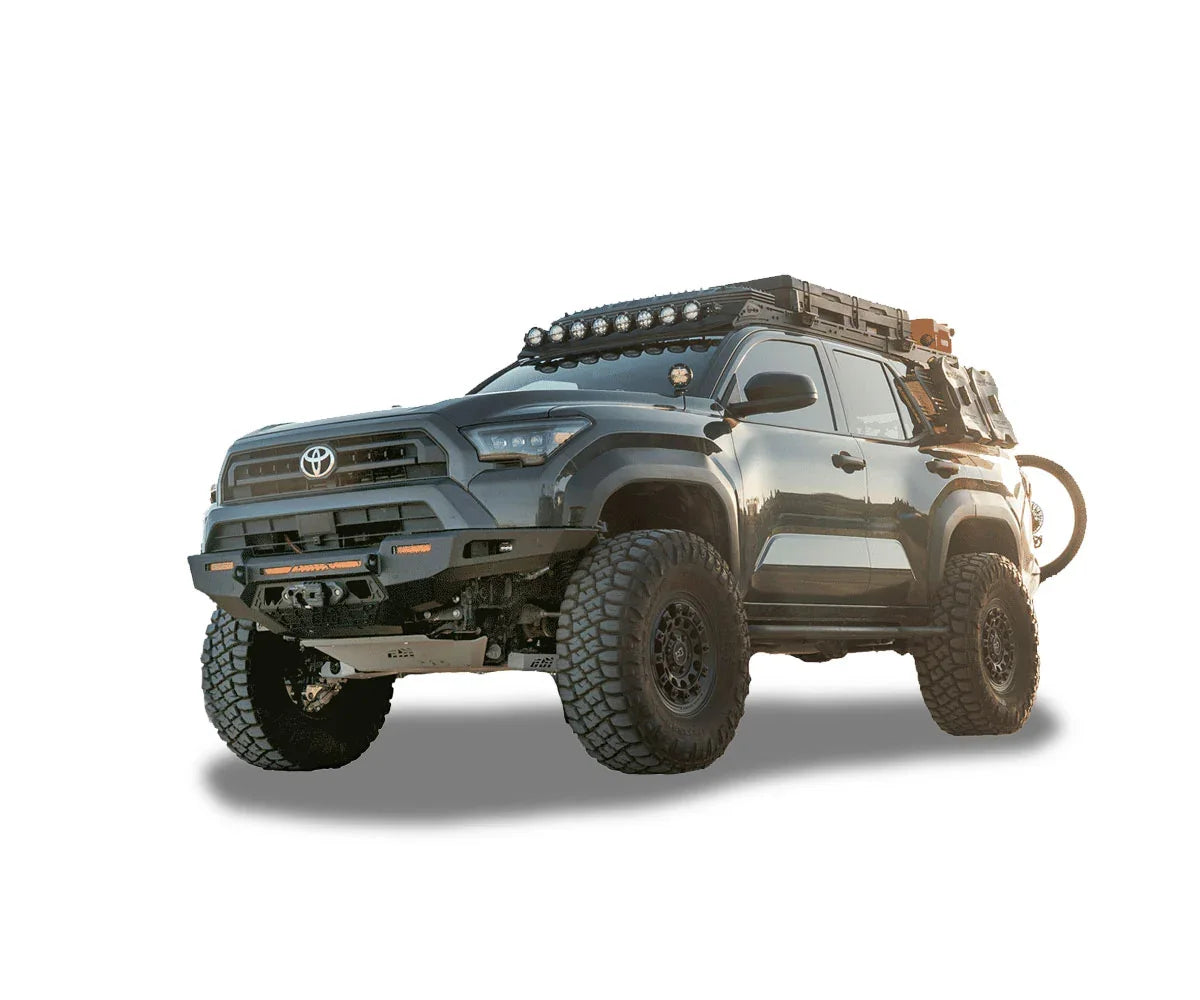 Toyota 4Runner with off-road overlanding gear, lifted suspension, roof rack and accessories