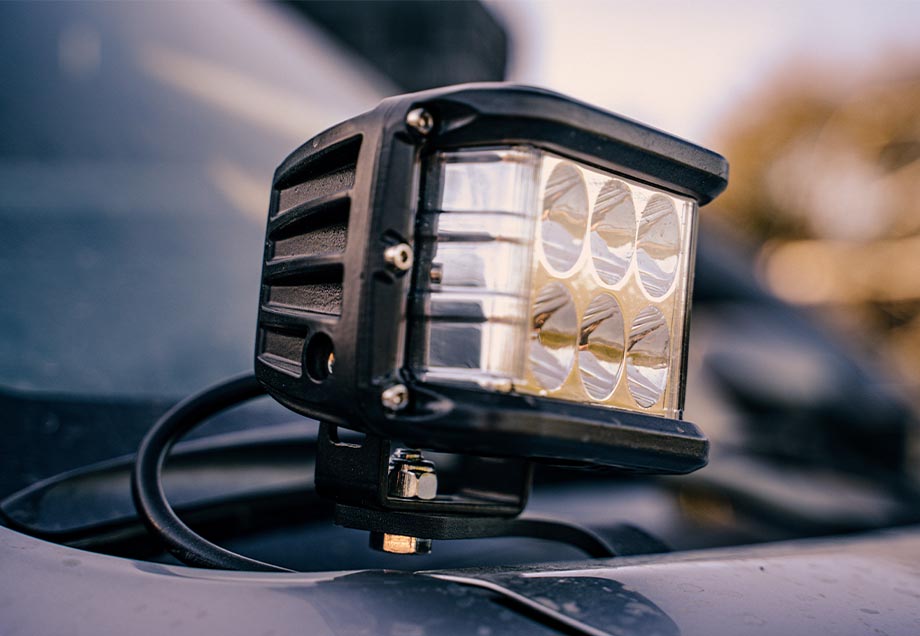 Cali Raised LED Low Profile LED Ditch Light Brackets Kit For 2010-2024 Toyota 4Runner