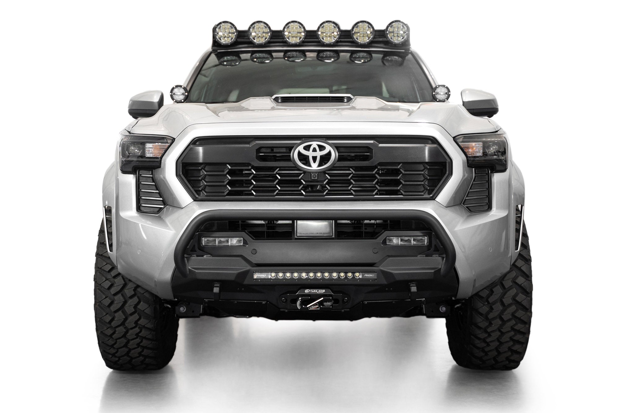 4th-gen-Toyota-Tacoma-Stealth-Series-Center-Mount-Winch-Front-Bumper-with-Top-Hoop-2 - NVMOS