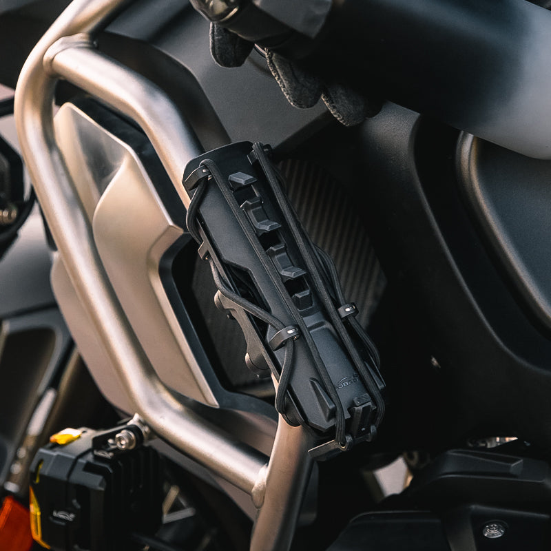 LOBOO CSHJ-1 Universal Bottle Holder – Adjustable Nylon Mount for Motorcycle Crash Bar, Trunk, or Side Box