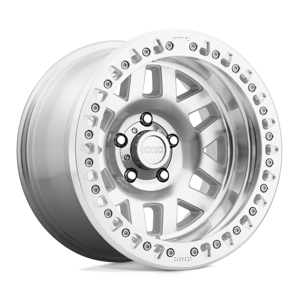 KMC KM229 Machete Crawl Beadlock wheel in Machined, universal fit
