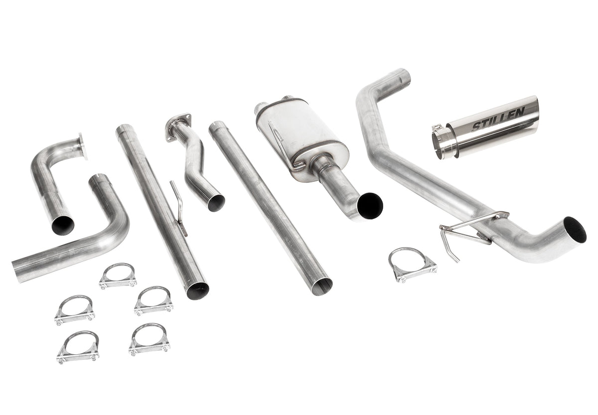 STILLEN cat-back exhaust with polished tip for 2016-2024 Nissan Titan 5.6L
