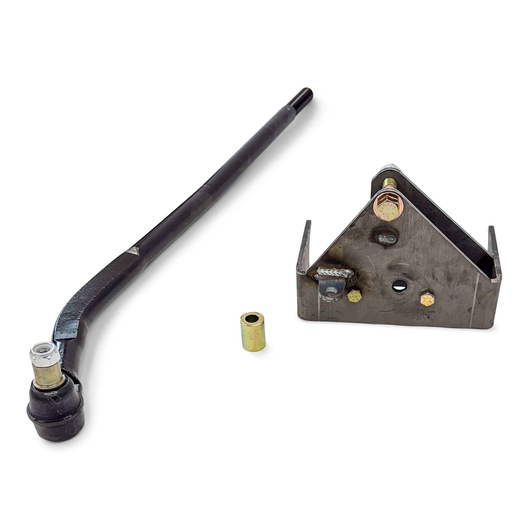 Steel suspension components and brackets for off-road vehicle modification