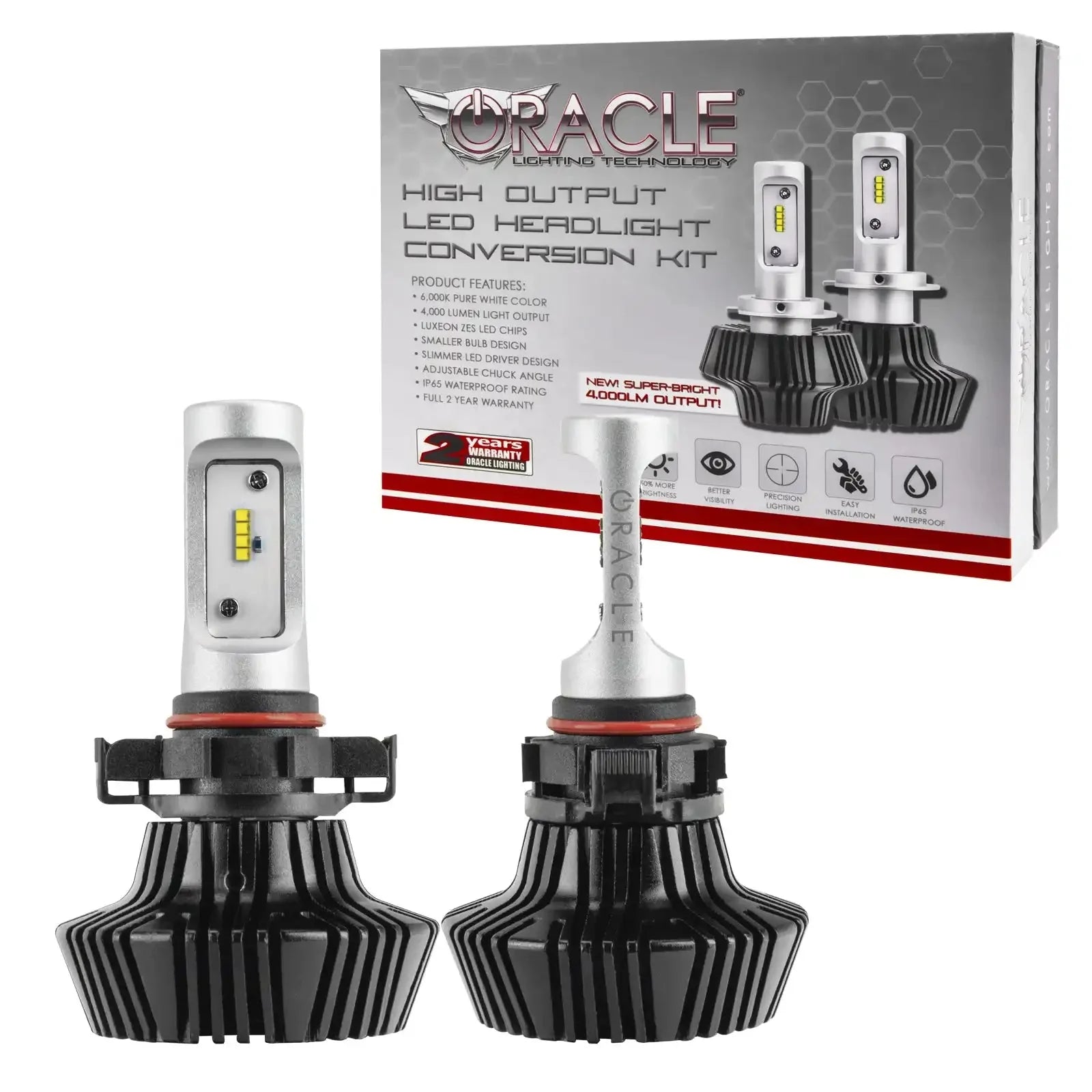 2010-2017 Jeep Wrangler PSX24W - ORACLE 4,000+ Lumen LED Bulb Upgrade (Fog Light)