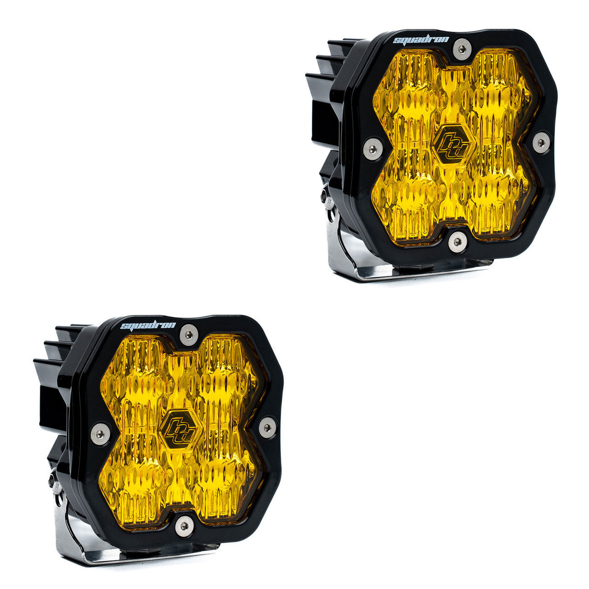 Baja Designs Squadron 2.0 Sport Black LED Auxiliary Light Pod Pair (No Harness)