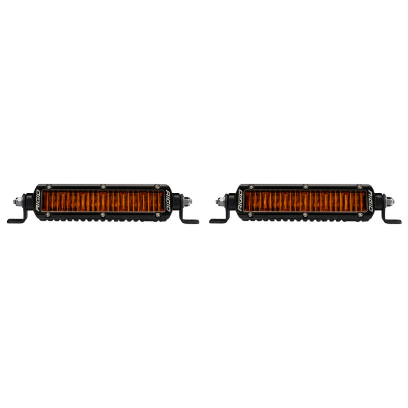 RIGID SR-Series SAE 6 in. Fog/Driving Lights with Amber PRO Lens, Pair