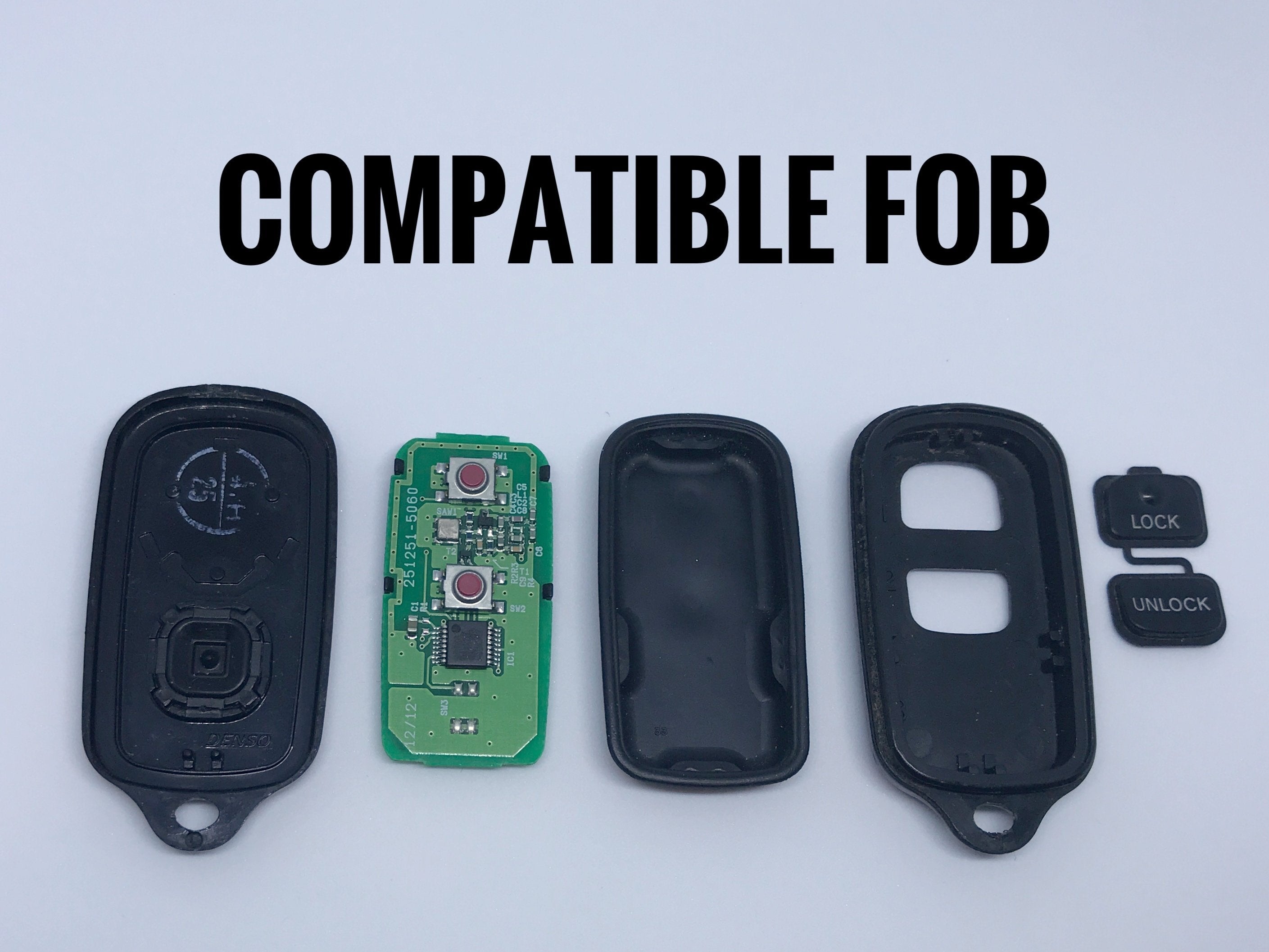 Injection Fob IF005 (2007 FJ Cruiser / 1st Gen Tundra) Compatible Replacement Key Fob