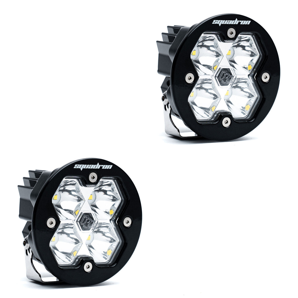 Baja Designs Squadron-R 2.0 Sport Black LED Auxiliary Light Pod Pair (No Harness)