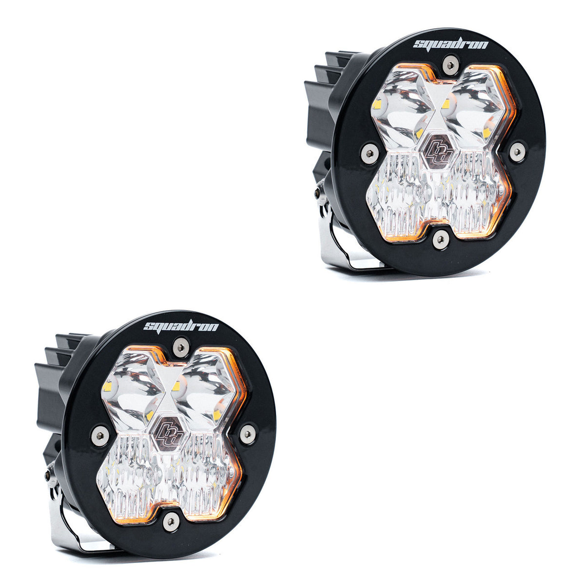 Baja Designs Squadron-R 2.0 Sport Black LED Auxiliary Light Pod Pair