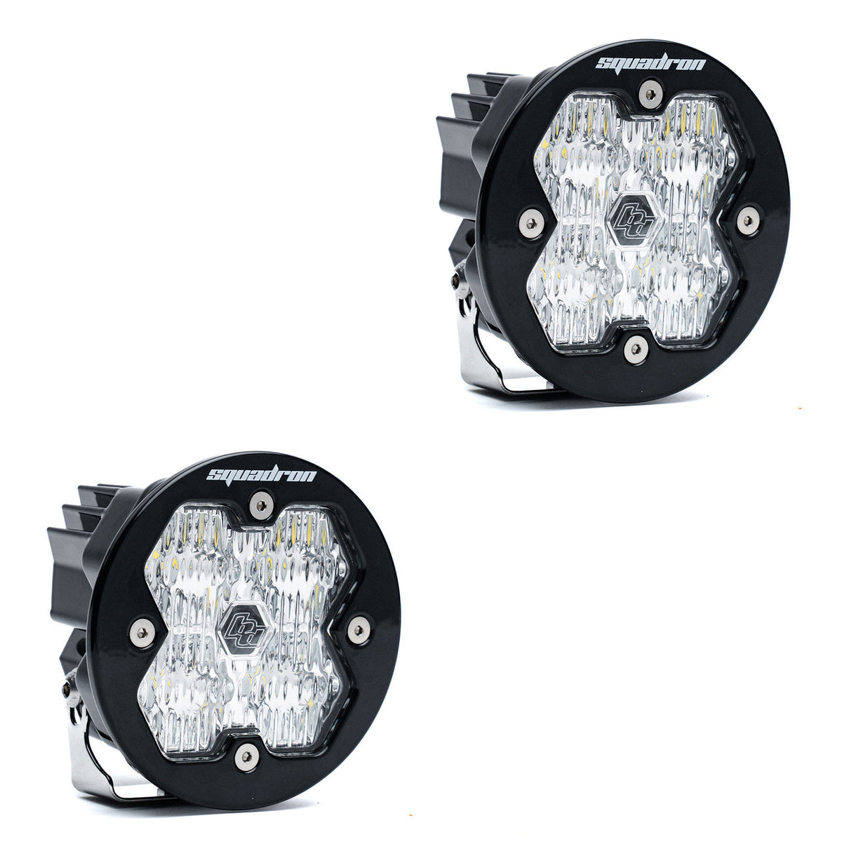 Baja Designs Squadron-R 2.0 Sport Black LED Auxiliary Light Pod Pair (No Harness)