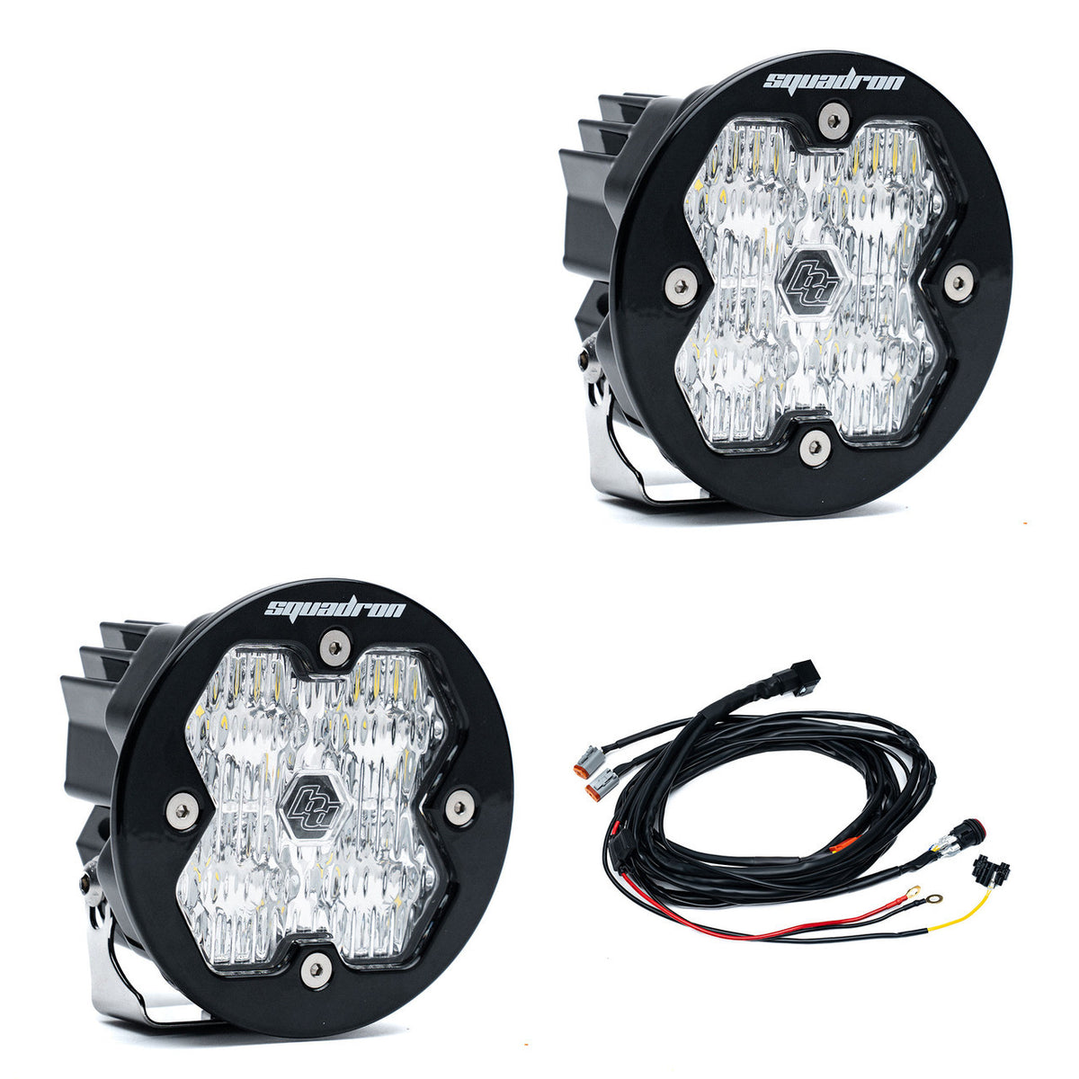Baja Designs Squadron-R 2.0 Sport Black LED Auxiliary Light Pod Pair