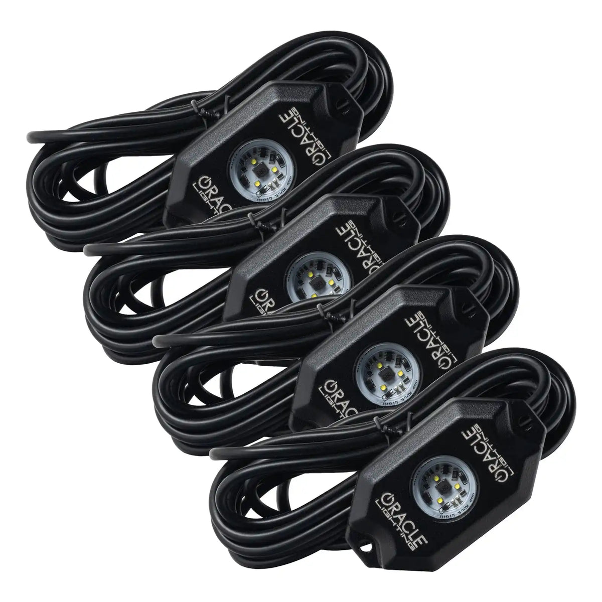 ORACLE Lighting white 4-piece underbody rock light kit for universal fit
