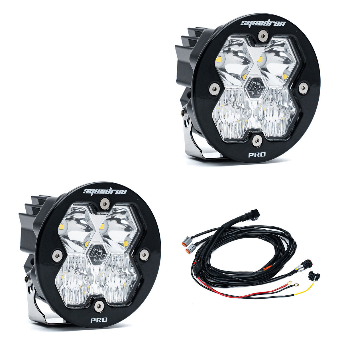 Baja Designs Squadron-R 2.0 Pro Black LED Auxiliary Light Pod Pair