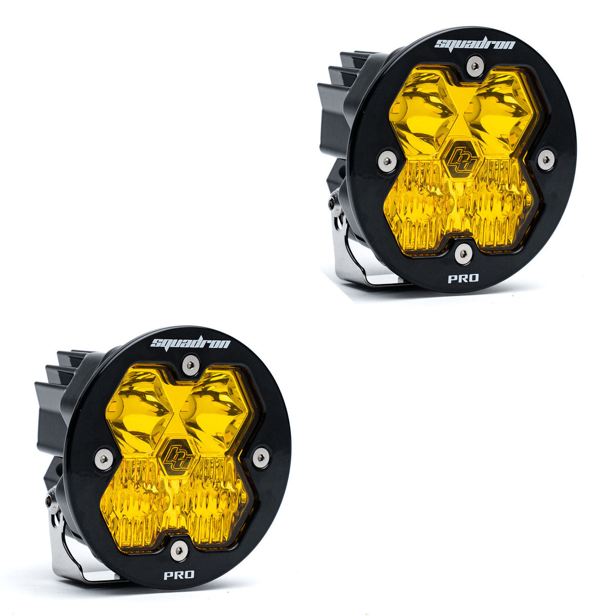 Baja Designs Squadron-R 2.0 Pro Black LED Auxiliary Light Pod Pair (No Harness)