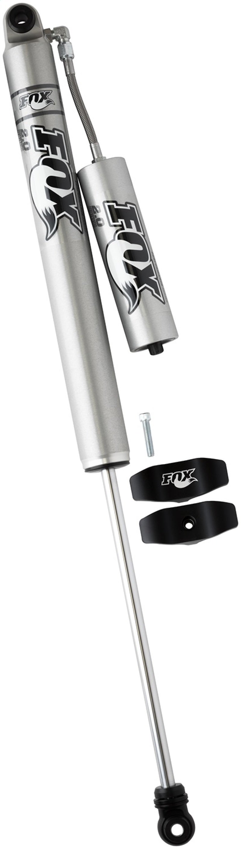 FOX 2.0 Performance Series Smooth Body Remote Reservoir Rear Shock (4-6 in. Lift), fits Ford F-250/F-350 Super Duty