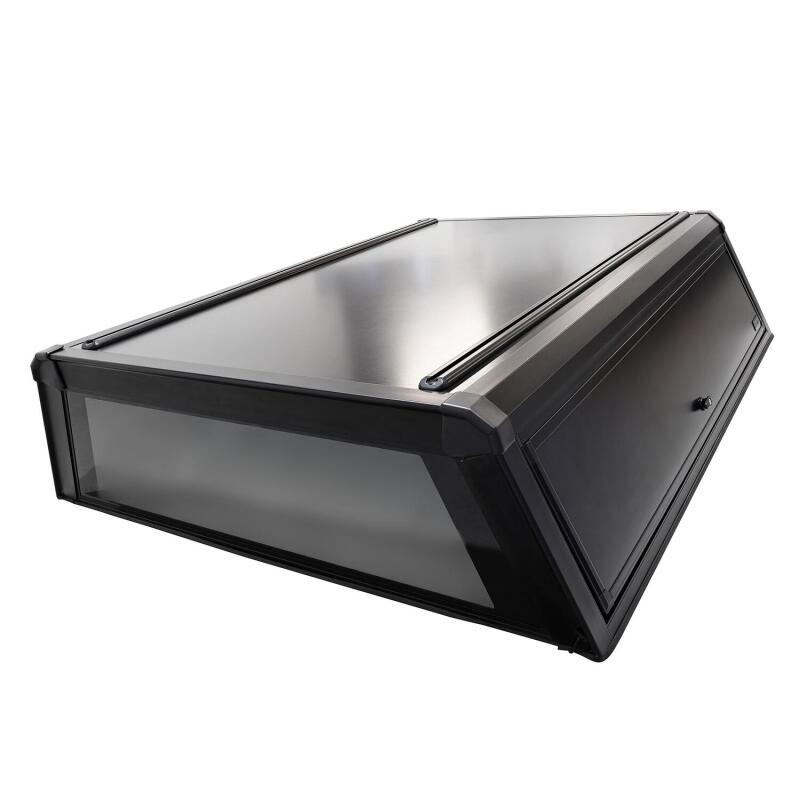 Westin EXP Truck Cap with Solid Front Glass, Matte Black, fits Toyota Tacoma