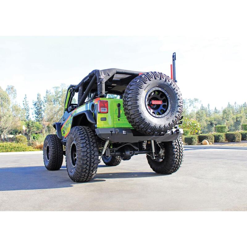 Westin WJ2 Rear Bumper, Textured Black, fits Jeep Wrangler