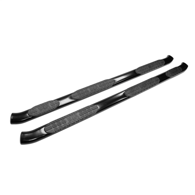 Westin PRO TRAXX 5 Wheel-to-Wheel Oval Nerf Step Bars, Extended Cab, 8 ft. Bed, fits Chevy Silverado HD 2500/3500