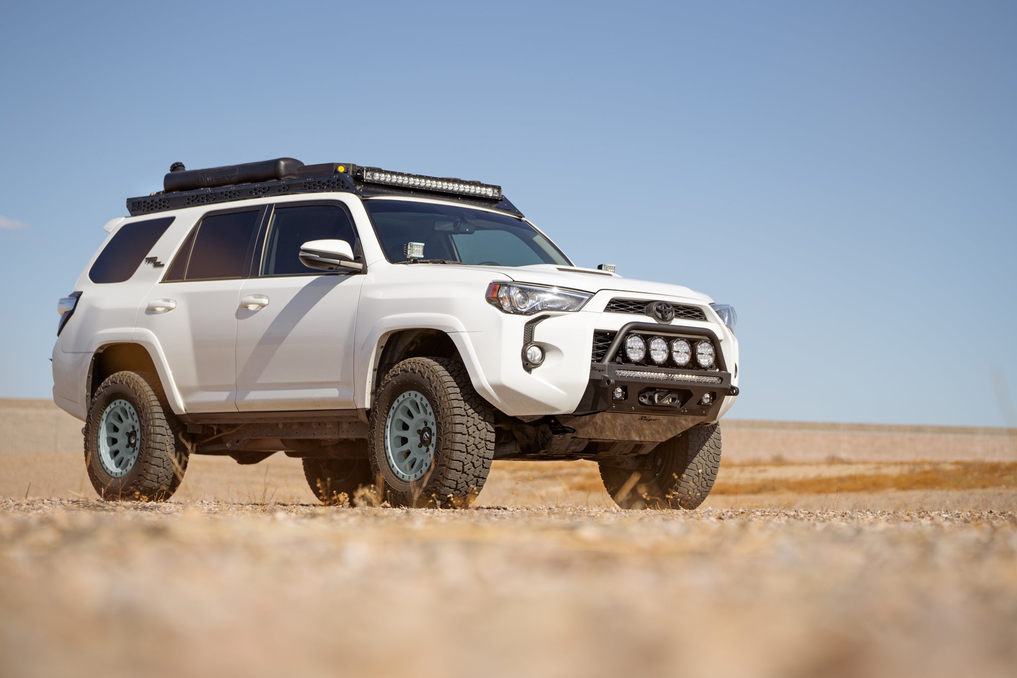 5th-gen-4Runner-Center-Mount-Winch-Front-Bumper-w-Top-Hoop-Installed-2 - NVMOS