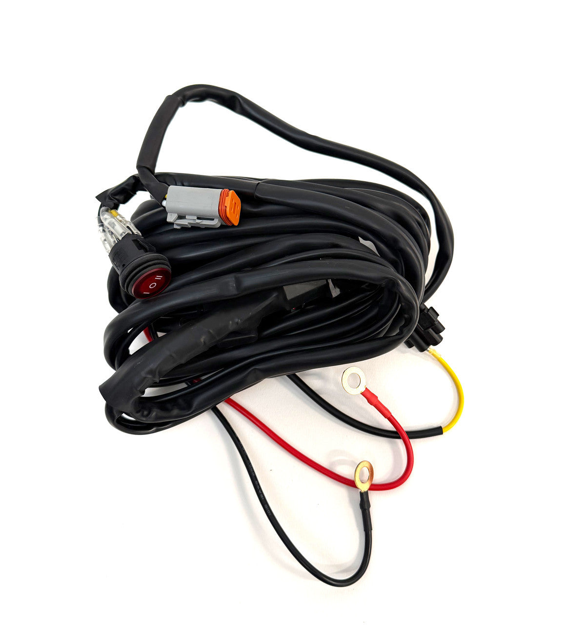 Baja Designs Squadron 2.0 4-pin Deutsch On/Off 1-Light (150W max) with Backlight Harness
