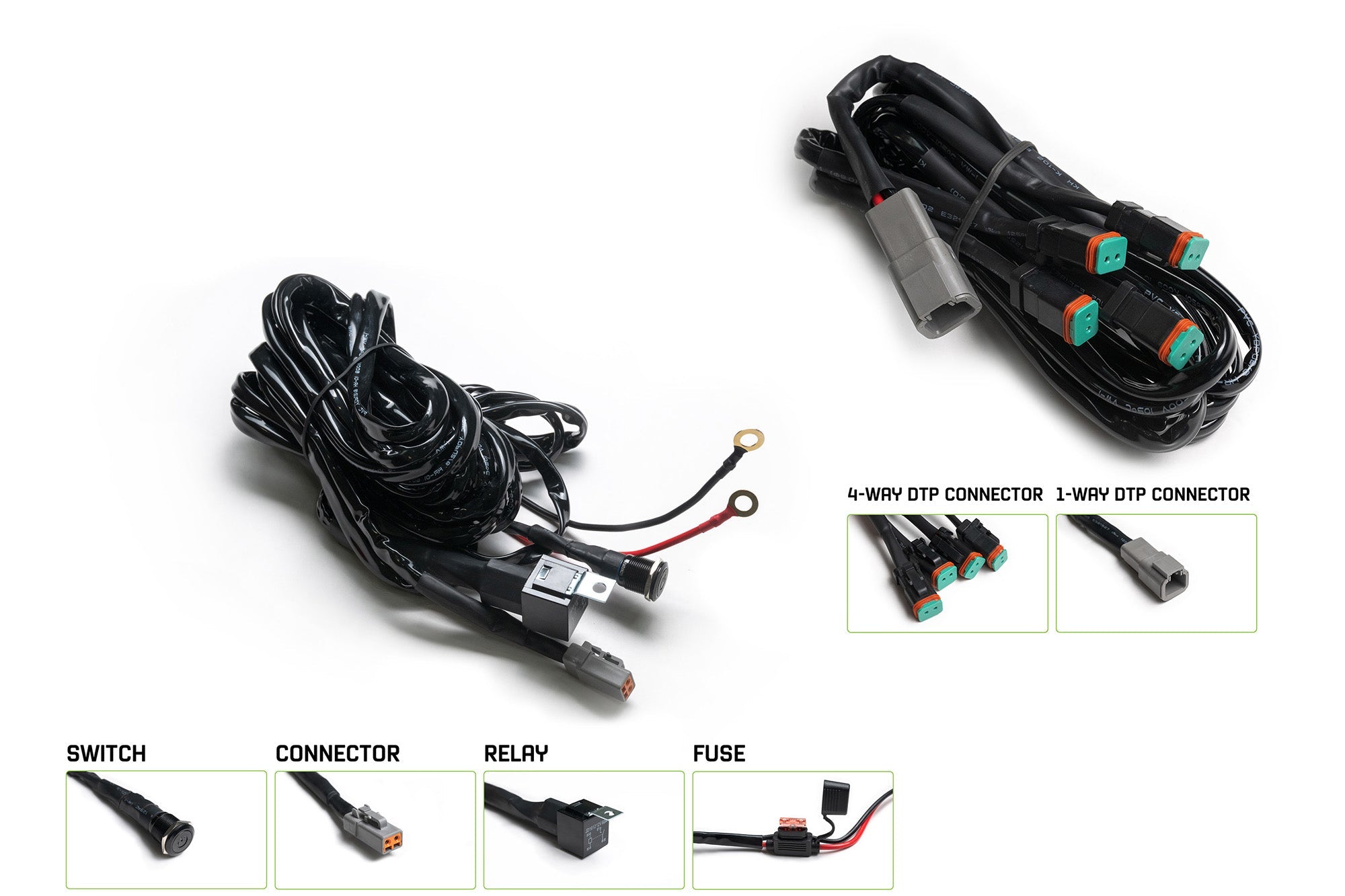60-amp-DTP-wire-harness-bundled-with-4-way-connectors - NVMOS