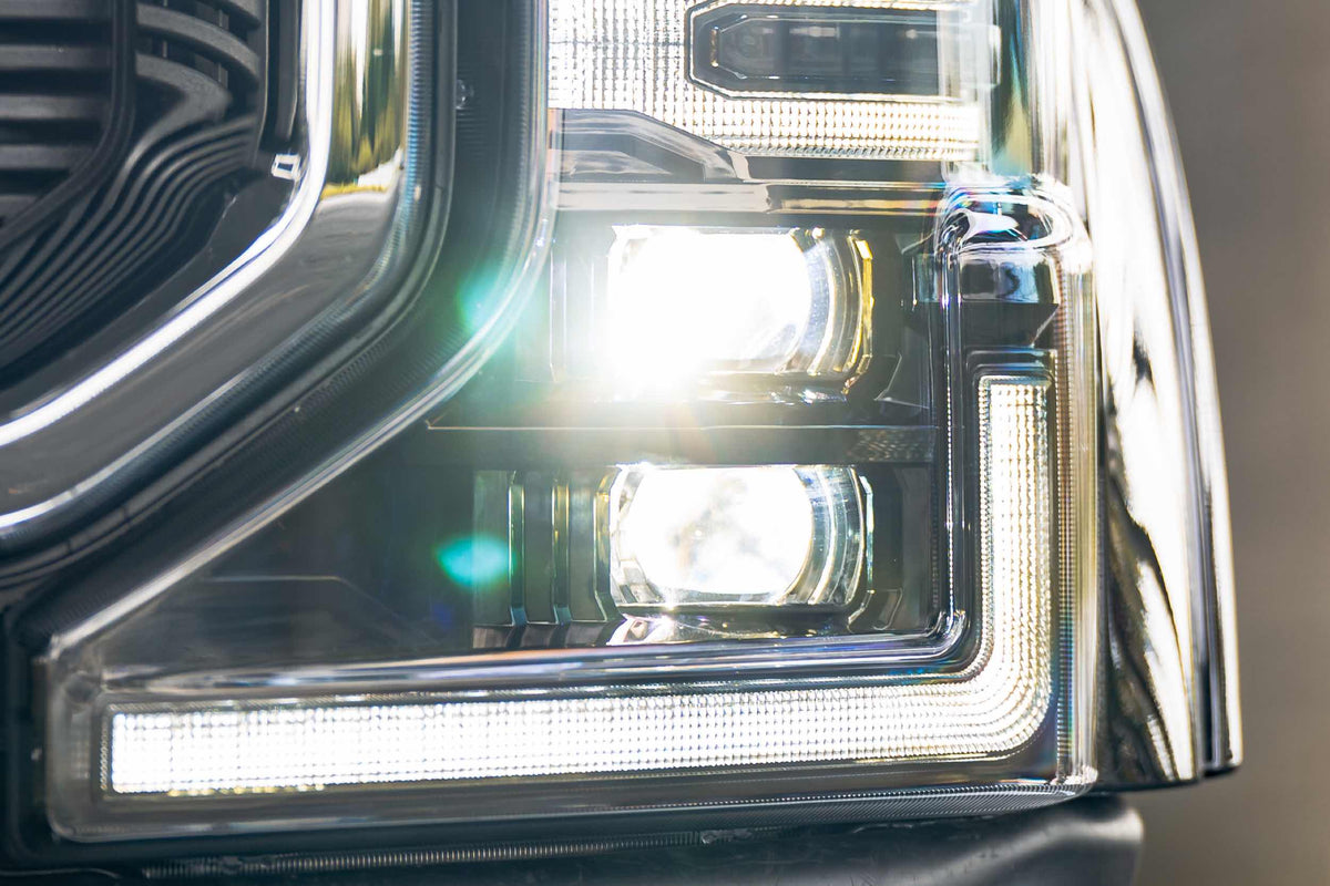 Morimoto Super Duty XB LED Headlights (20-22), Bi-LED with Amber Side Markers - LF508