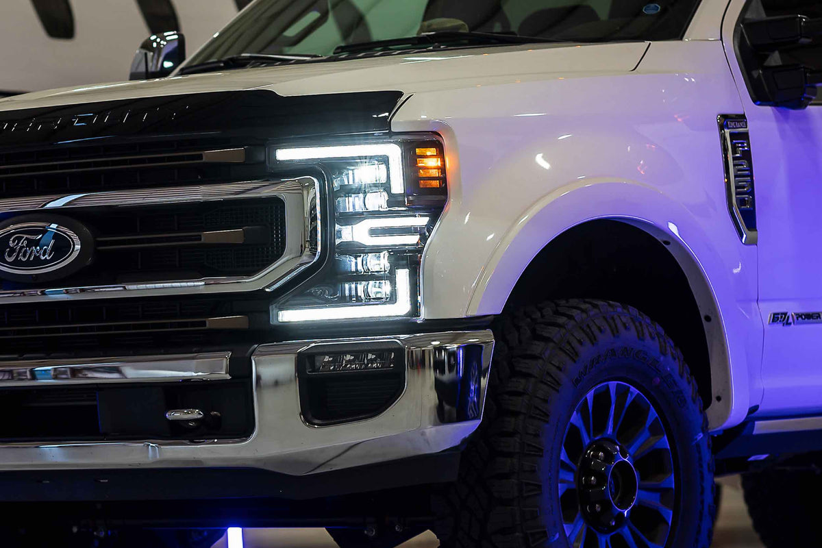 Morimoto Super Duty XB LED Headlights (20-22), Bi-LED with Amber Side Markers - LF508
