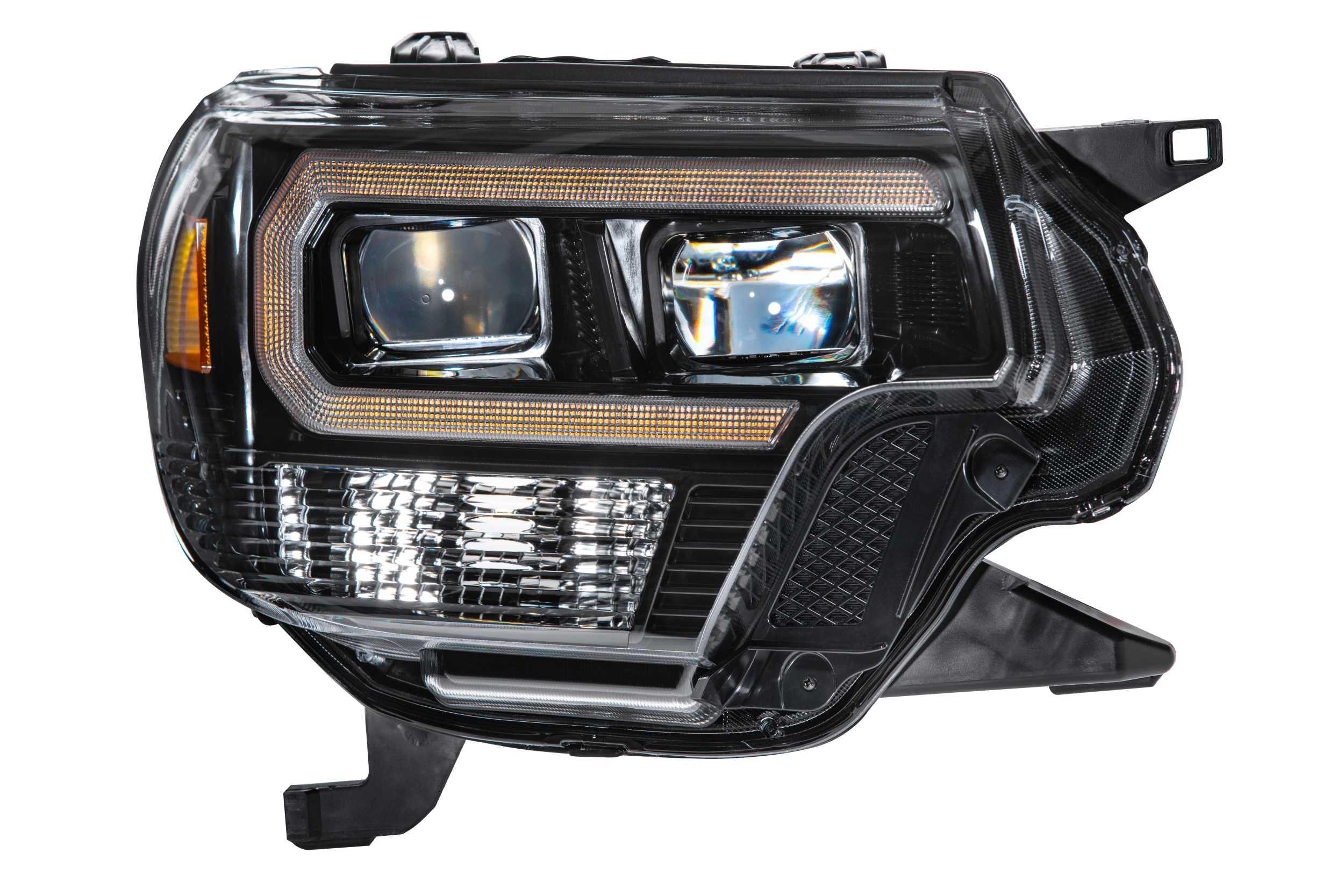 Toyota Tacoma XB Hybrid LED projector headlight with amber LED accent