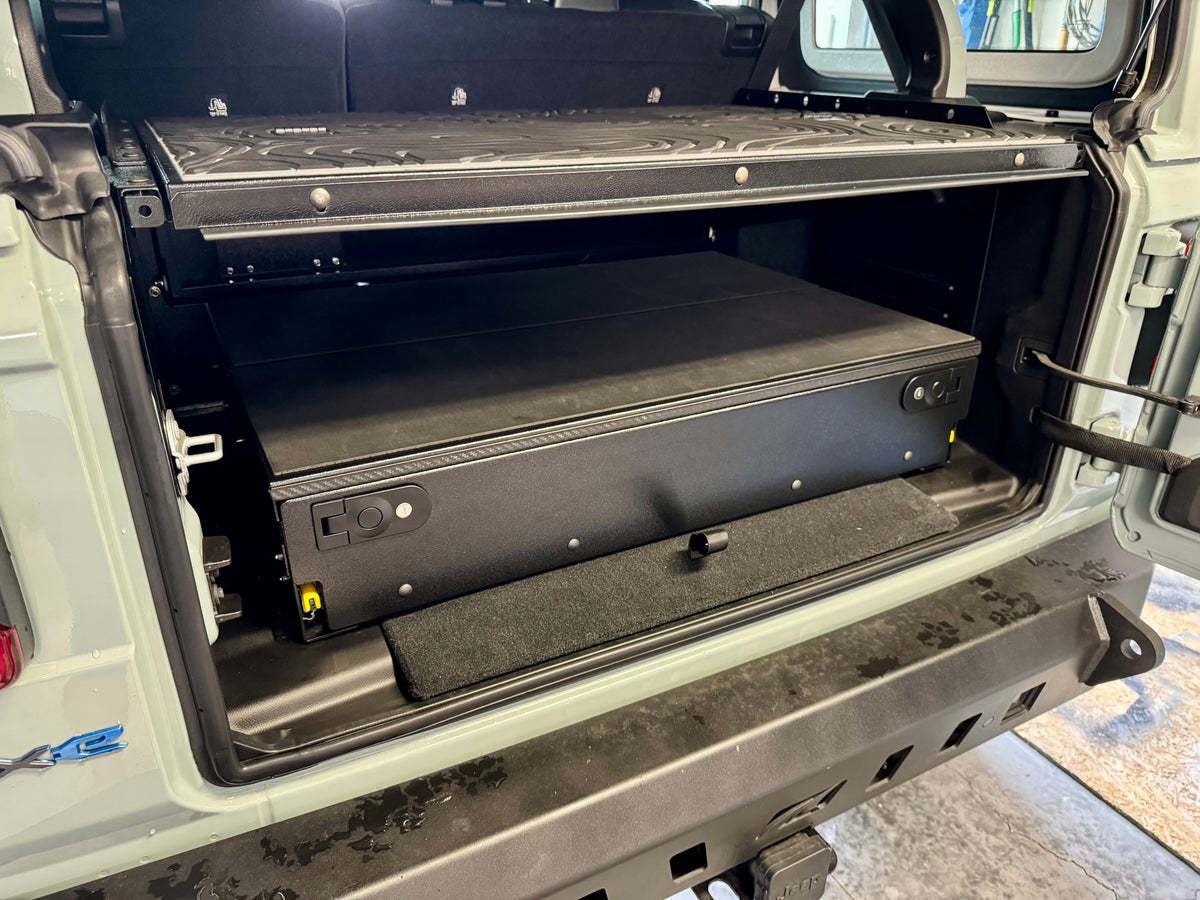 Diabolical Inc JLU Complete Drawer System for Jeep Wrangler JLU, top deck