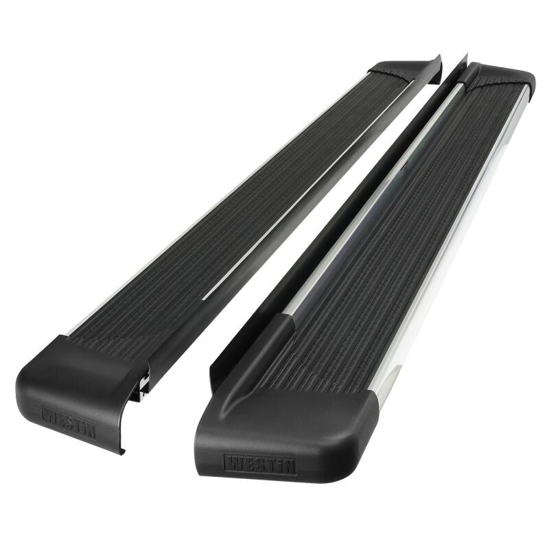 Westin SG6 Polished Aluminum Running Boards, 74.25 in., fits Ram 1500