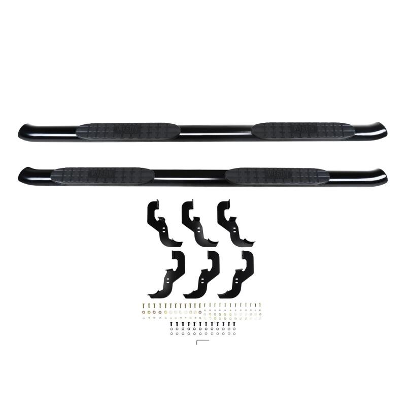 Westin PRO TRAXX 4 Oval Nerf Step Bars, Crew Cab, fits Chevy Silverado 1500
