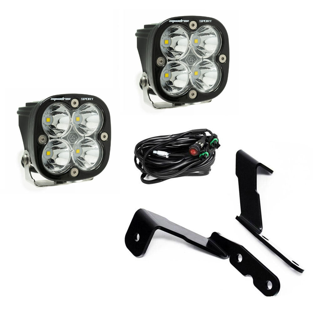 Baja Designs Squadron Sport A-Pillar Light Kit - Chevy/GMC Silverado/Sierra 2007-2013, Tahoe, Yukon