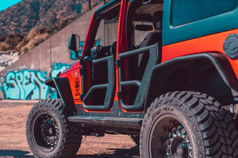 Body Armor 4x4 Tube Doors, Rear Pair, fits Jeep Wrangler