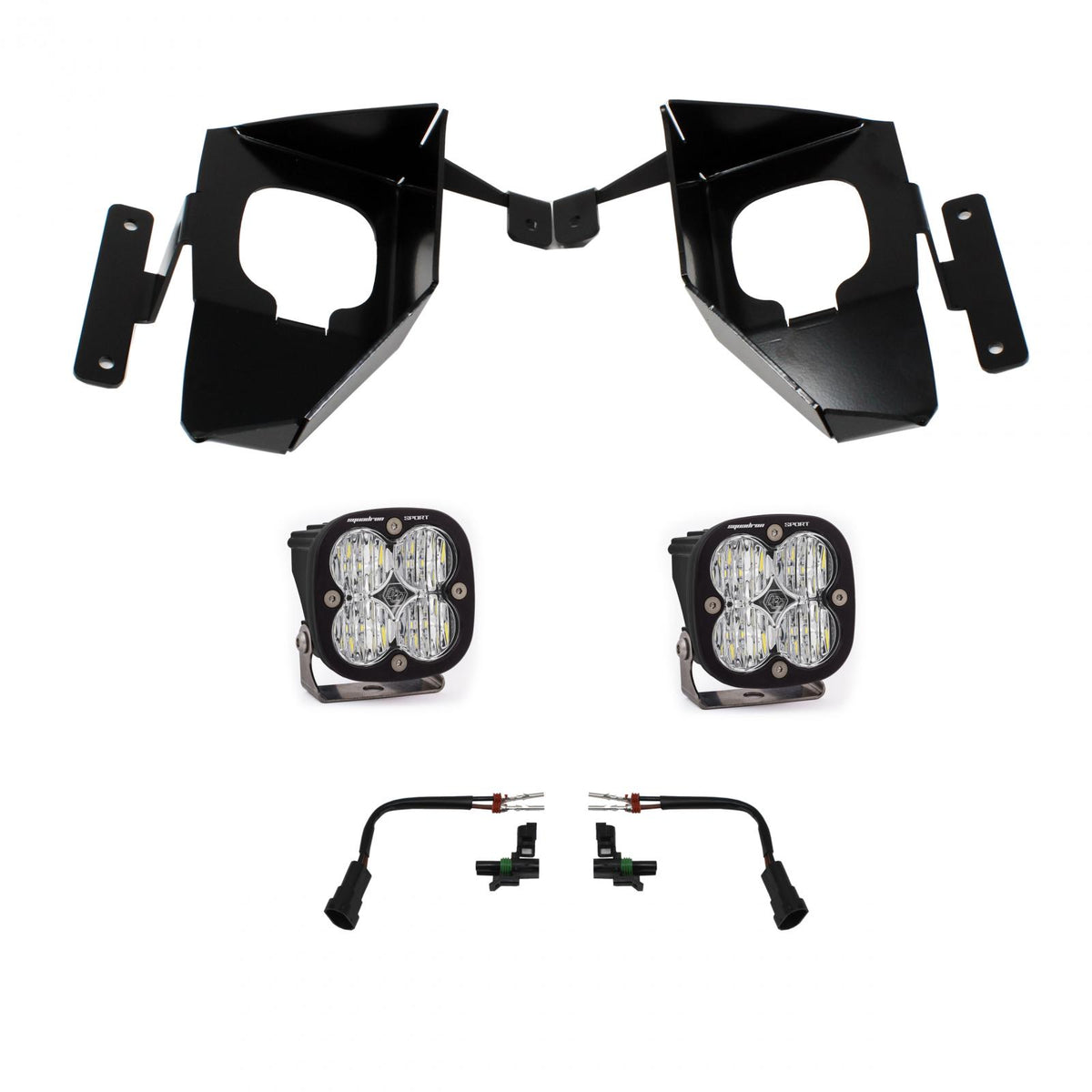 Baja Designs Squadron Sport Fog Pocket Light Kit - Chevy Silverado 1500 2016-2018
