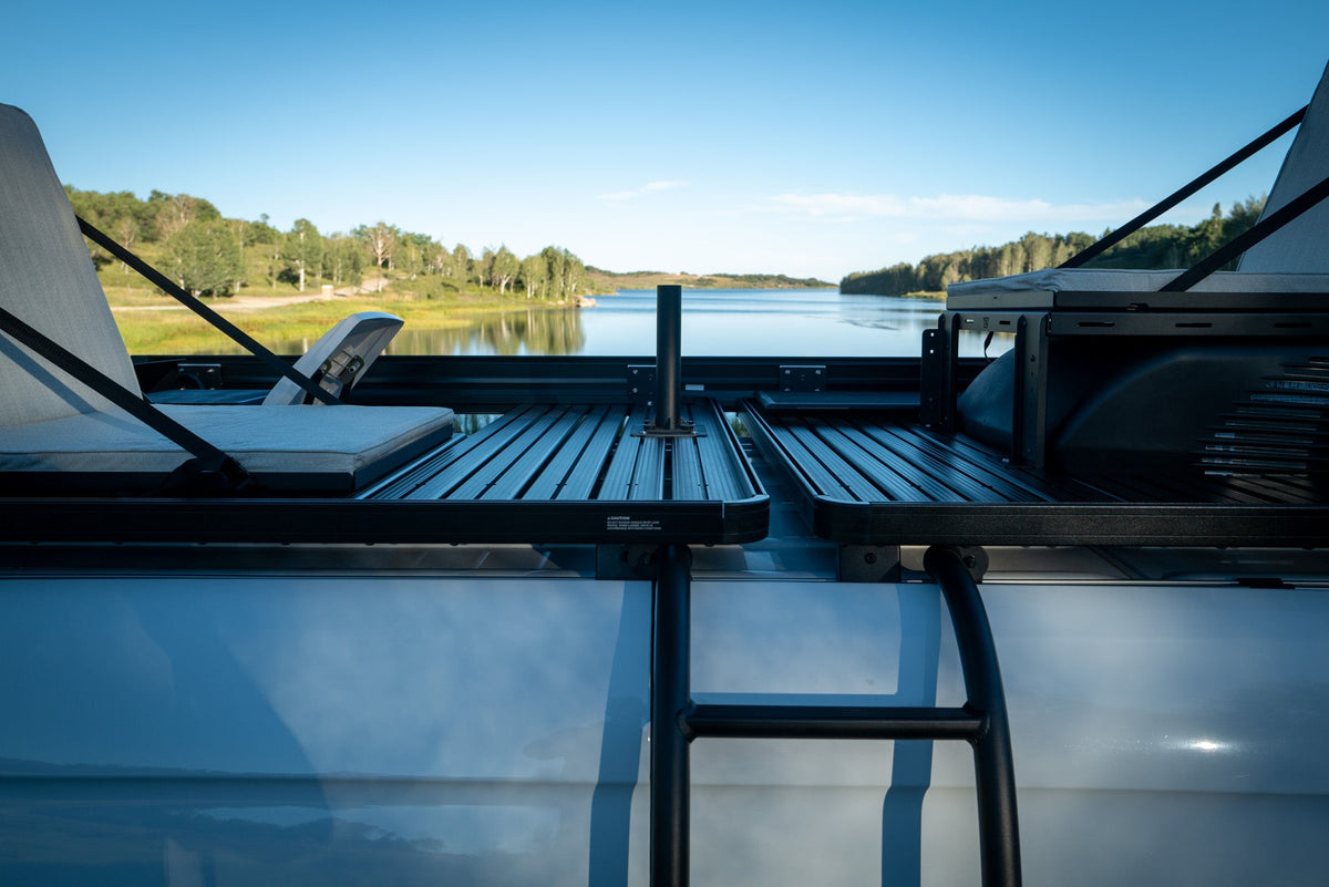 Canyon Adventure Vans Rooftop Lounge seating system for van roof racks