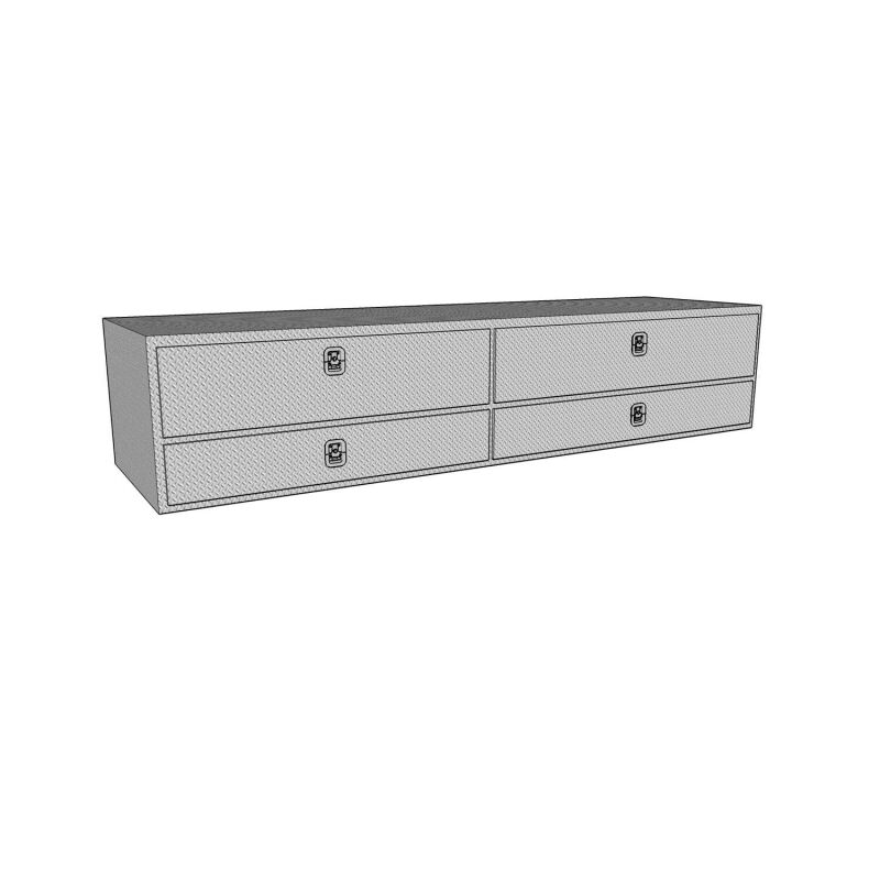Westin Brute High Cap 96 in. Stake Bed Tool Box with Bottom Drawers
