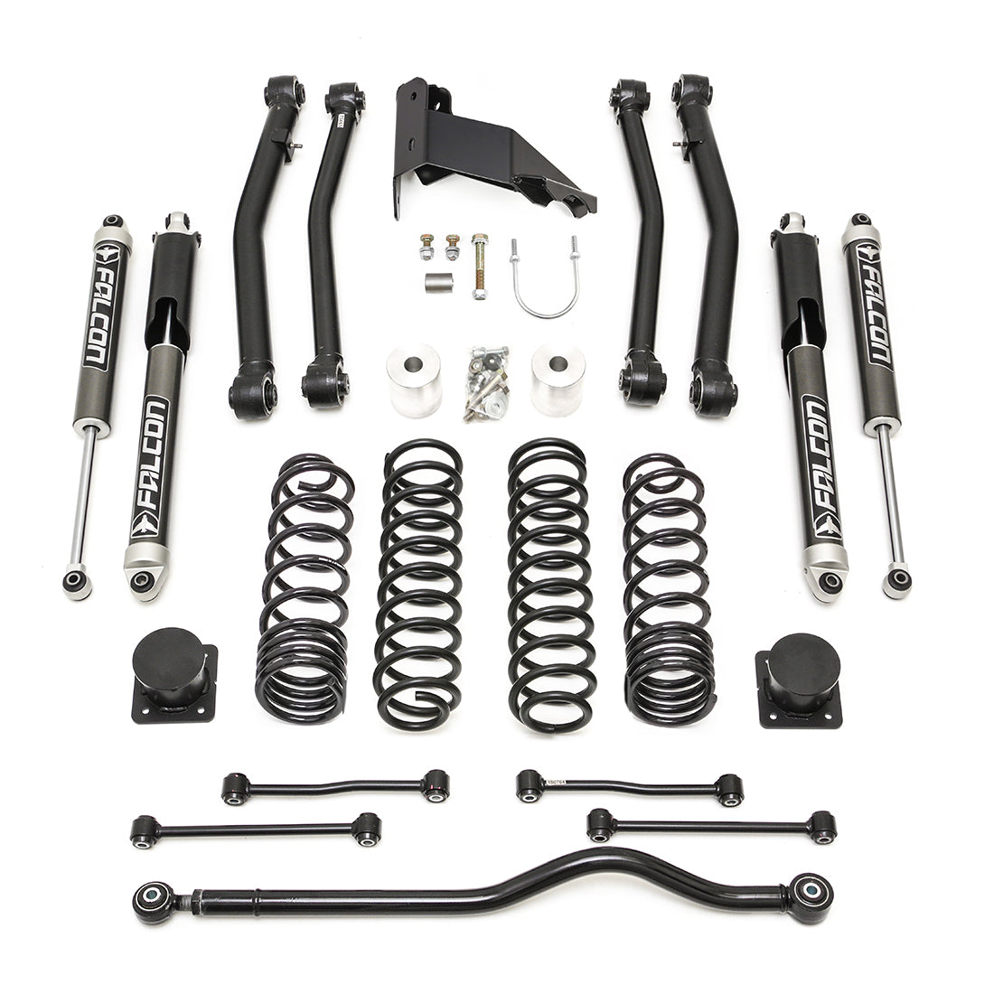 ReadyLIFT 2020-2026 Jeep JT Gladiator Terrain Flex Max 4-Arm Kit With Falcon 2.1 Shocks