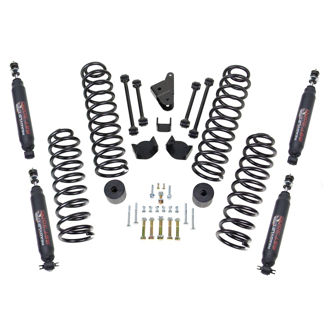 ReadyLIFT 4" lift kit with SST3000 shocks for Jeep JK Wrangler 2007-2018
