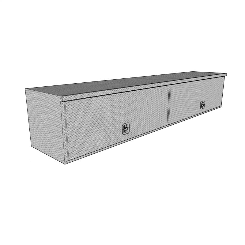 Westin Brute High Cap HD Top Sider Tool Box, 96 in. x 16 in. with Flip-Up Doors