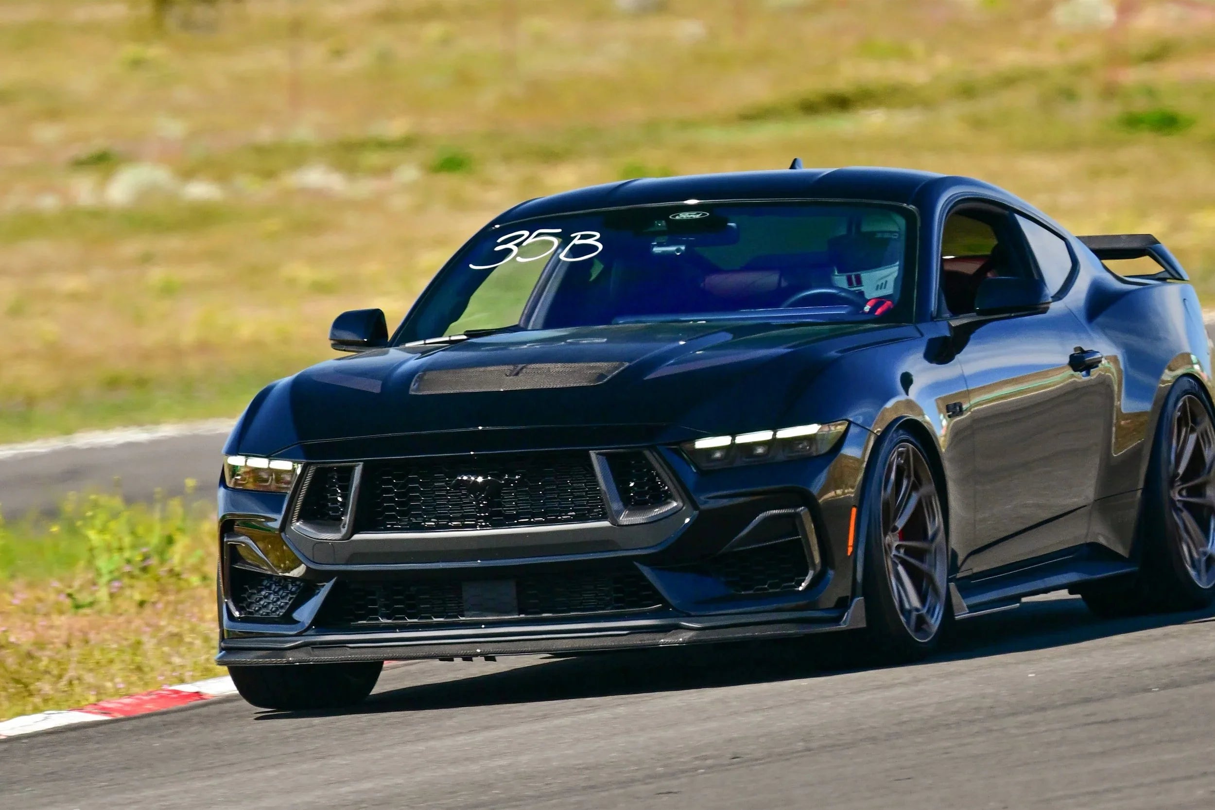 2024-Current Ford Mustang GT Dry Carbon Side Grille Trim Cover