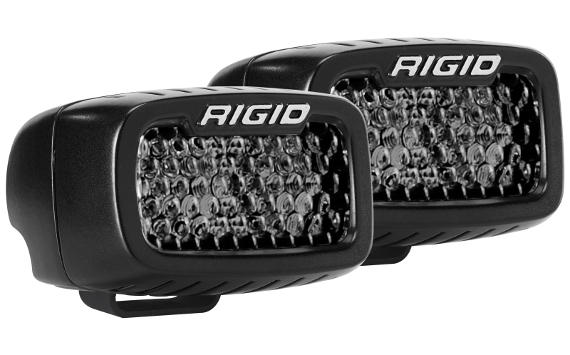 RIGID SR-M Series PRO Midnight Edition Light Pair, Spot Diffused, Surface Mount
